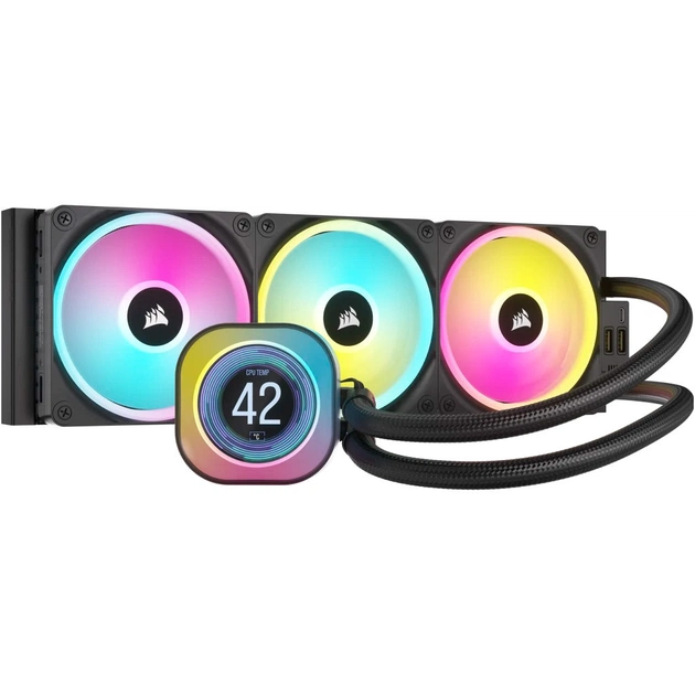 Система рідинного охолодження Corsair iCUE Link H150i LCD RGB (CW-9061008-WW) - зображення 1