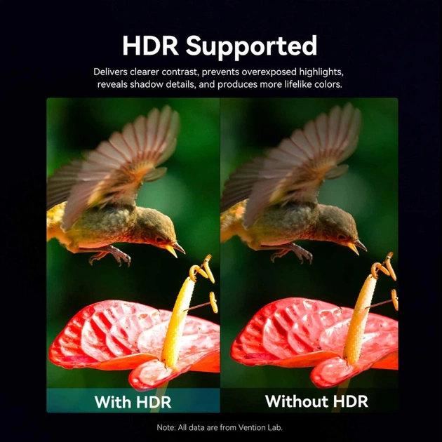 Кабель мультимедійний HDMI M to HDMI M 35.0m 4K fiber optic black Vention (ALSBU) - picture 9