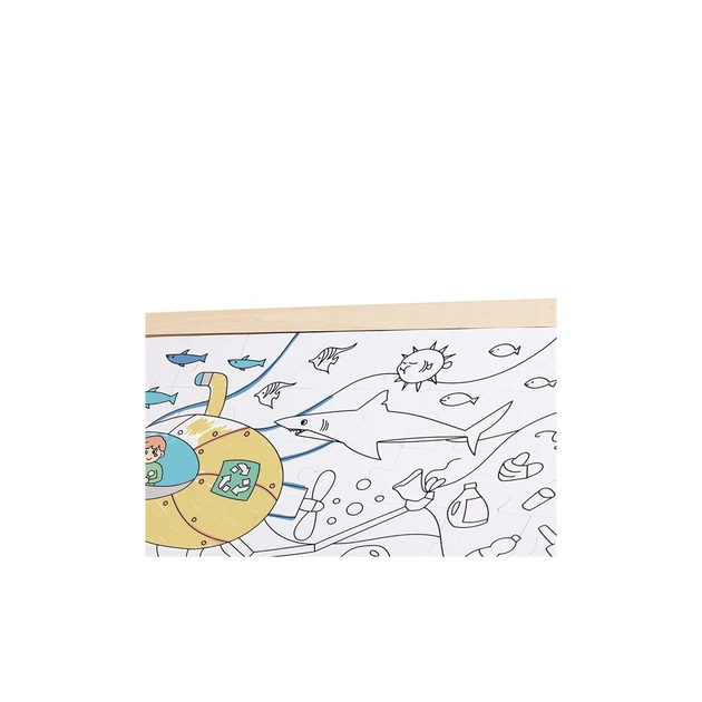 Пазл Hape Океан з розмальовкою (E1643) - picture 6