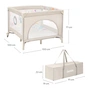 Дитячий манеж Lionelo MILLE PLUS GREY BEIGE (LO-MILLE PLUS GREY BEIGE) - зменшене зображення 9