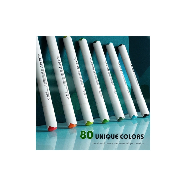 Художній маркер Arrtx Спиртові Alp ASM-0280A 80 кольорів (LC302192) - picture 2