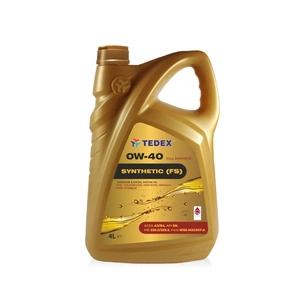 Моторна олива TEDEX SYNTHETIC (FS) MOTOR OIL 0W40 4л изображение 1