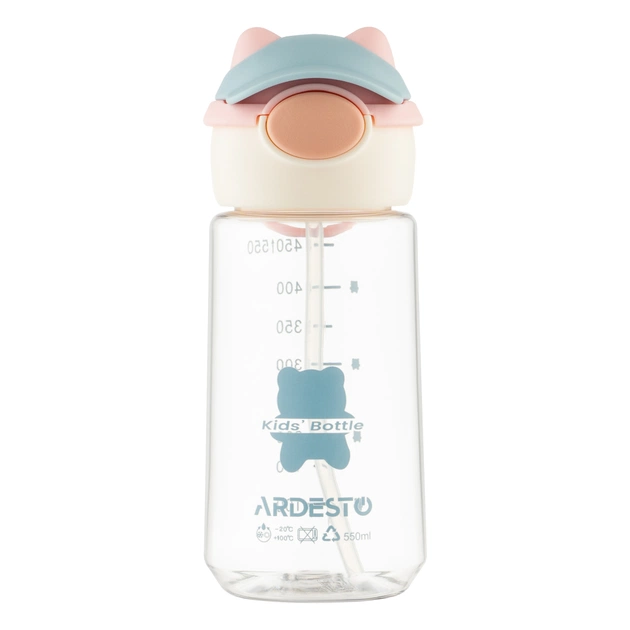 Пляшка для води Ardesto Bear 550мл рожевий (AR2255BB) - picture 4