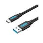 Дата кабель USB 3.0 AM to USB-C 1.5m black Vention (COZBG) - уменьшенное изображение 1