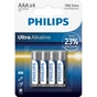 Батарейка Philips AAA LR03 Ultra Alkaline * 4 (LR03E4B/10) - зменшене зображення 1