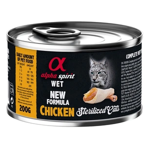 Консерви для котів Alpha Spirit Chicken for Sterilized Cat 200 г (8436586311179) зображення 1