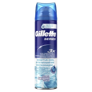 Гель для гоління Gillette Series Sensitive Cool 200 мл (7702018457847) зображення 1