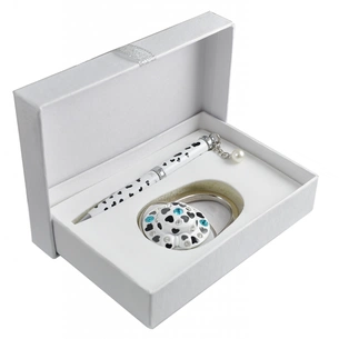 Ручка кулькова Langres набір ручка + гачок для сумки Elegance Білий (LS.122029-12) зображення 1