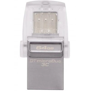 USB флеш накопичувач Kingston 64GB DataTraveler microDuo 3C USB 3.1 (DTDUO3C/64GB) зображення 1