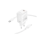 Зарядний пристрій BOROFONE BN28 Fuente USB-C PD30W + cable USB-C to Lightning White (6941991120305) - зменшене зображення 4