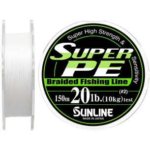 Шнур Sunline Super PE 150м білий 0.235мм 20LB/10кг (1658.01.62) зображення 1
