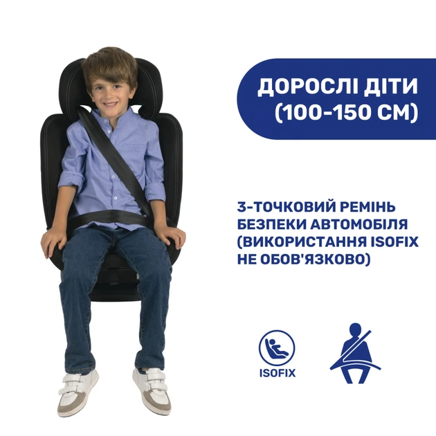 Автокрісло Chicco Mokita i-Size, гр. 1/2/3, чорне (8058664167401) (87033.95) - picture 6
