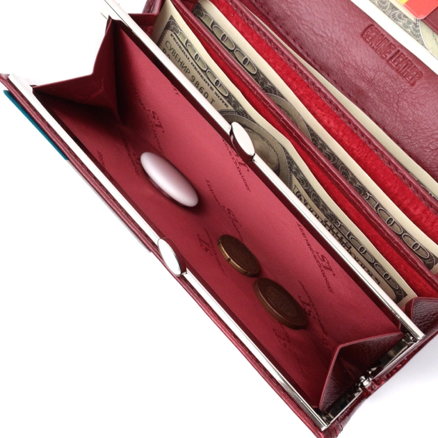 Кошелек ST Leather Из натуральной кожи Красный (22680) - изображение 8