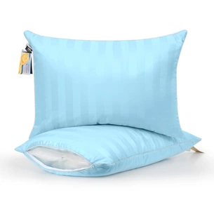 Подушка MirSon шовкова 1250 Valentino Hand Made Natural Silk Kapok м'яка 60x60 (2200001518964) зображення 1