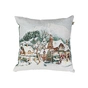 Наволочка Прованс гобеленова з велюром Зимове місто 45х45см Будинки (4823093450431) - уменьшенное изображение 1