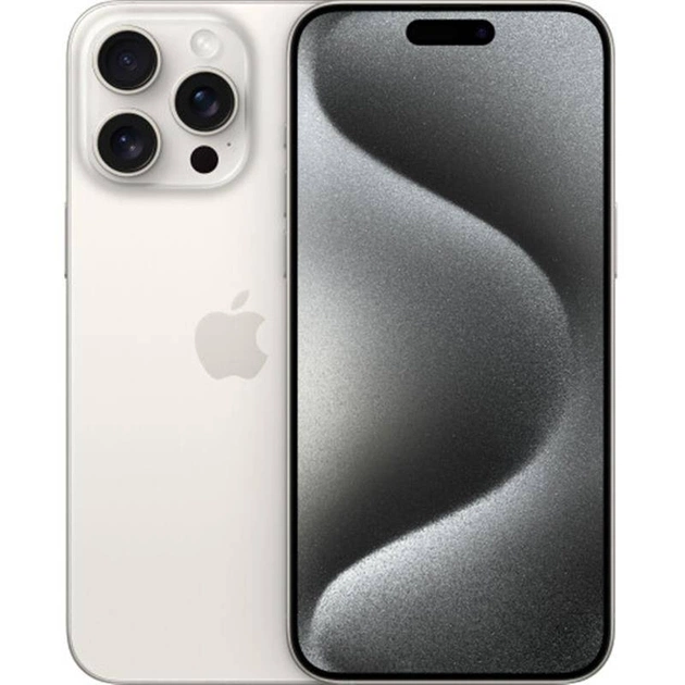 Смартфон Apple iPhone 15 Pro 256GB e-Sim White Titanium (Відновлений / Близький до ідеального) - зображення 1