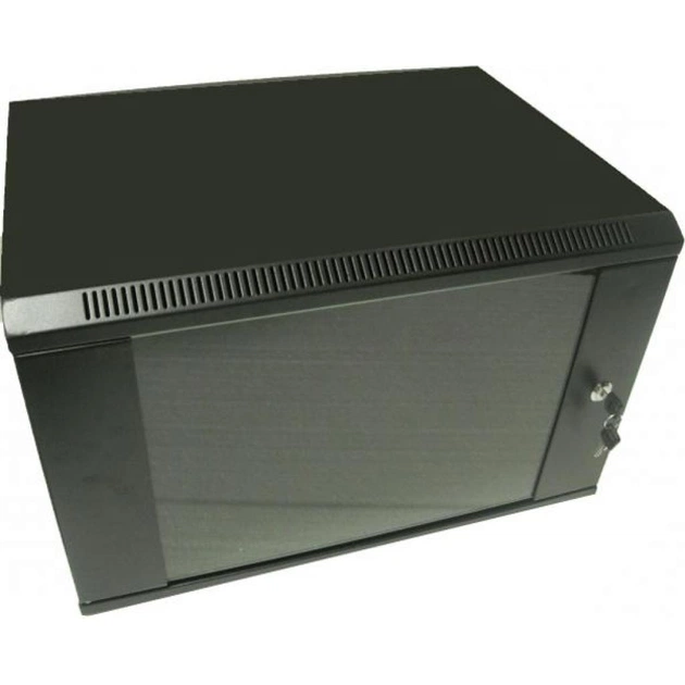 Шкаф настенный Hypernet 18U 19" 600x600 (WMNC66-18U-FLAT-BLACK) - изображение 1