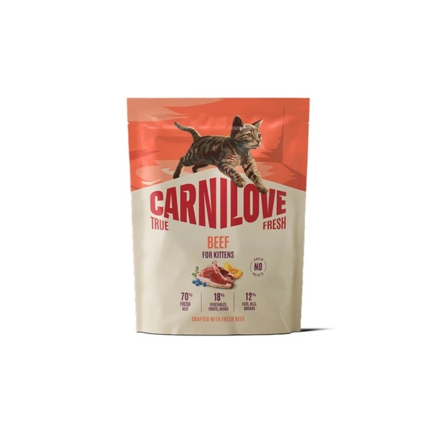 Сухой корм для кошек Carnilove True Fresh Beef Kitten 400 г (8595602582280) - изображение 1