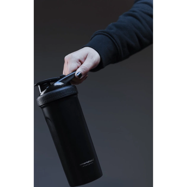 Шейкер спортивний SmartShake Insulated Steel 750ml Black (11152001) - picture 8