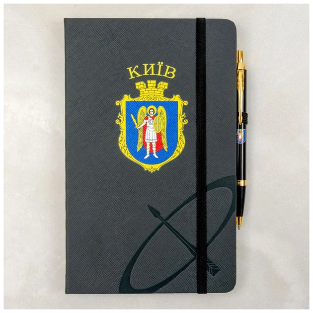 Ручка шариковая Parker IM 17 CITY Black GT BP Герб Киева + блокнот Parker + подар.упак. GIFT24 (22032b24_C0010u) - изображение 8