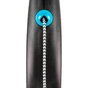 Повідець для собак Flexi Black Design S трос 5 м (блакитний) (4000498033333) - зменшене зображення 2