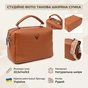 Сумка Vintage Из натуральной кожи Рыжая (22921) - уменьшенное изображение 3