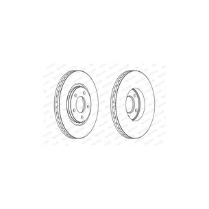 Гальмівний диск FERODO DDF1372 зображення 1