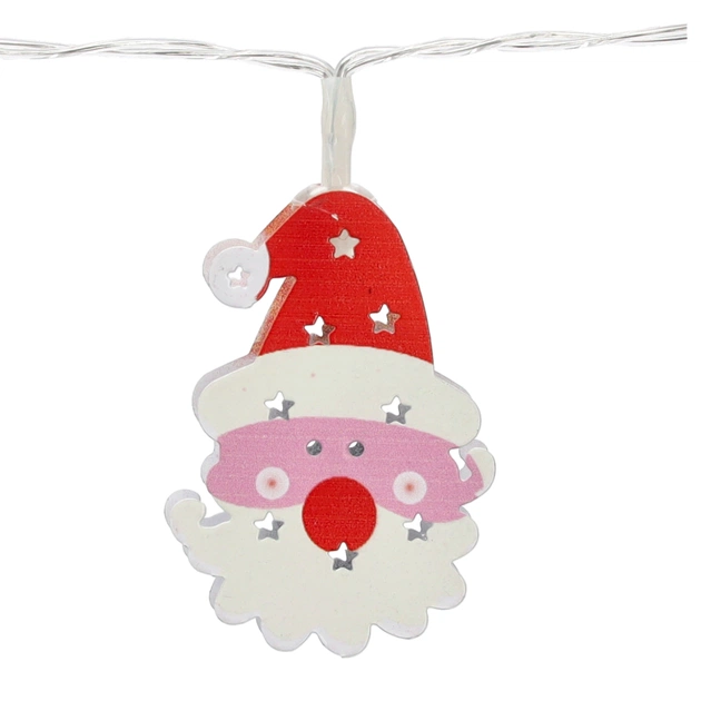 Гірлянда Chomik Новорічні атрибути 10 LED теплий білий, IP20, 2хАА (5900779854024) - picture 8