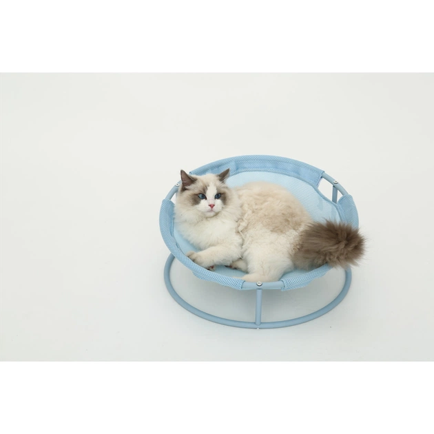 Лежак для тварин MISOKO&CO Pet bed round 45x45x22 см light blue (HOOP31833) - picture 5