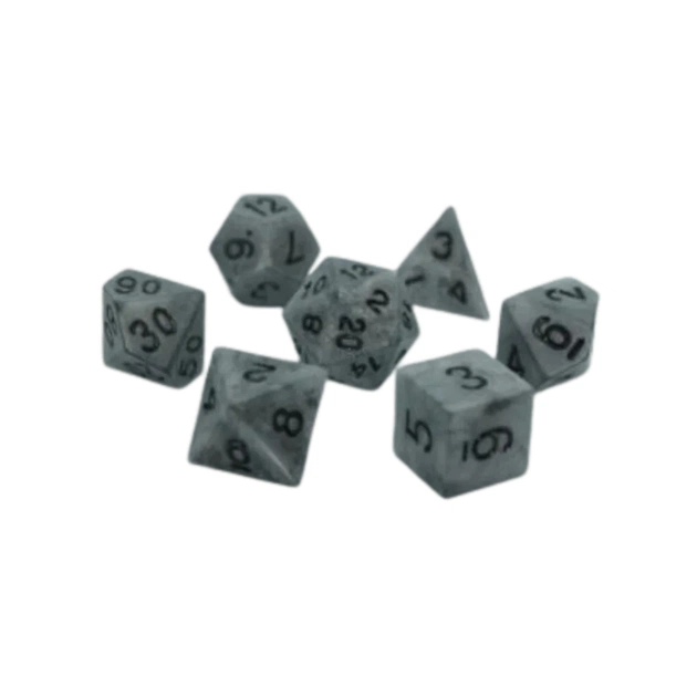 Набір кубиків для настільних ігор Games 7 Days Ancient 7 Dice Set - Grey (g7danc04) - зображення 1