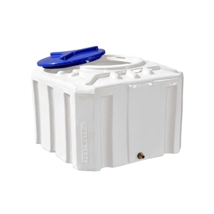 Ємність для води Рото Європласт квадратна харчова 300 л куб біла (17) зображення 1
