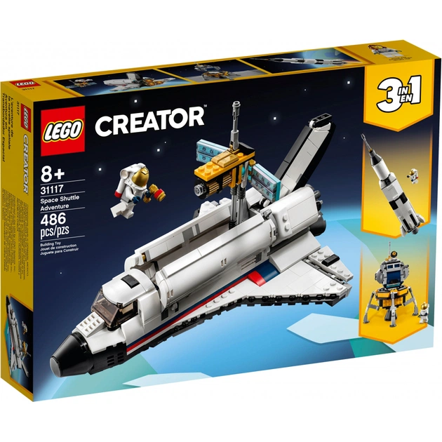Конструктор LEGO Creator Пригоди на космічному шатлі 486 деталей (31117) - изображение 1