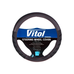 Чохол на руль VITOL M чорн. (VLU-1808010 BK/BK M) зображення 1
