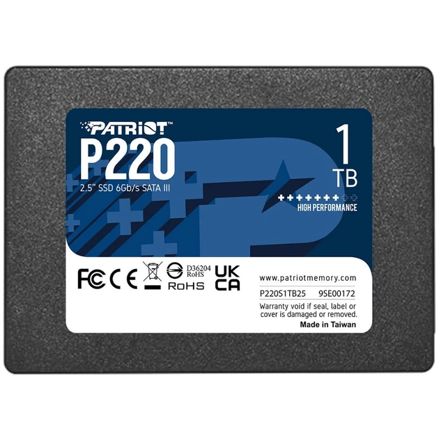 Накопичувач SSD 2.5" 1TB P220 Patriot (P220S1TB25) - зображення 1