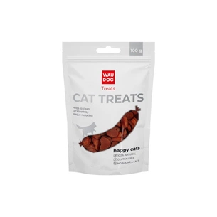 Ласощі для котів WAUDOG Treats Лососеві жувальні серця 100 г (4444) зображення 1