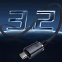 Дата кабель USB-C to USB-C 1.5m 100W USB3.2 20Gb black Baseus (P10318204111-00) - уменьшенное изображение 9