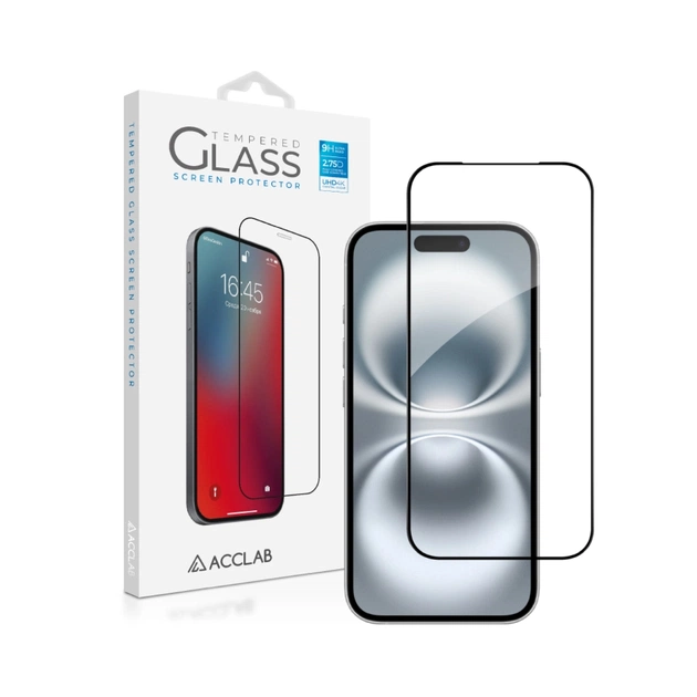 Скло захисне ACCLAB Full Glue ESD Apple iPhone 17 Black (1283126625909) - зображення 1