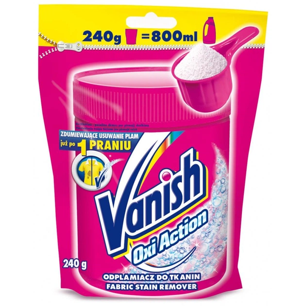 Засіб для видалення плям Vanish Oxi Action 240 г (5900627049107) - зображення 1