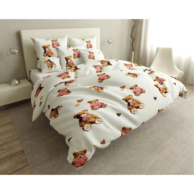 Постільна білизна MirSon Сатин 22-1246-1 Love Berry 200х220 (2200004107332) - зображення 1