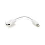 Перехідник Lightning M to 2xLightning F 0.05m white Voltronic (J008/2L) - зменшене зображення 1