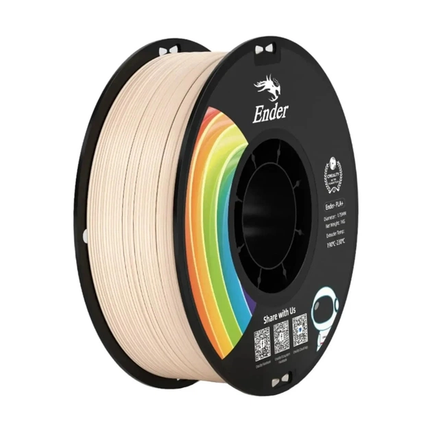 Пластик для 3D-принтера Creality PLA+ 1кг, 1.75мм, beige (3301010312) - зображення 1