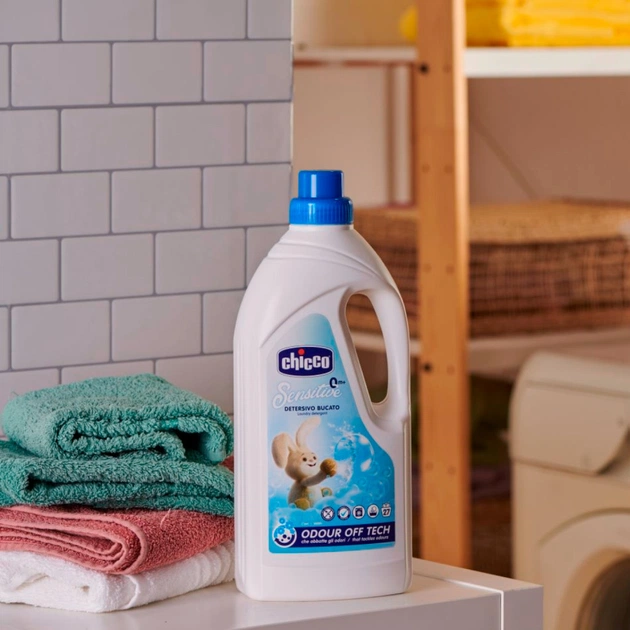Гель для стирки Chicco Sensitive для детских вещей 1.5 л (8058664122325) - изображение 6
