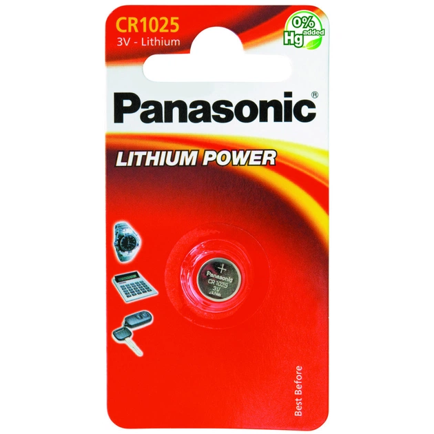 Батарейка CR 1025 Panasonic (CR-1025EL/1B) - изображение 1