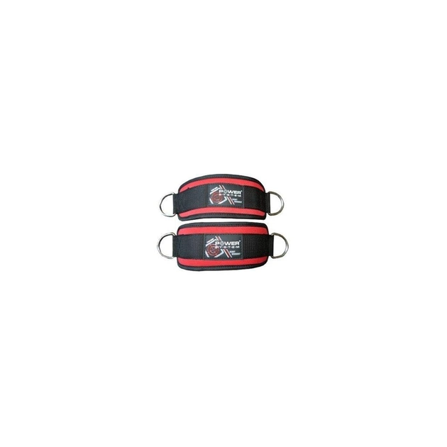 Манжета для тяги Power System Ankle Strap PS-3410 (PS-3410_Black_Red) - зображення 1