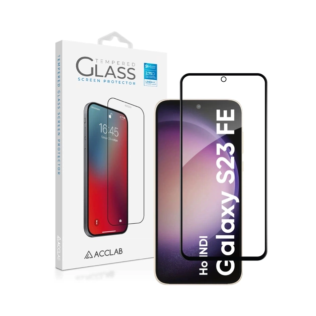 Скло захисне ACCLAB Full Glue Samsung S23 FE Black (1283126574962) - зображення 1