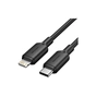 Дата кабель USB-C to Lightning 1.0m 3A black Vention (LAKBF) - уменьшенное изображение 1