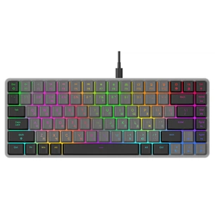 Клавіатура GamePro MK141R Red Swich Low Profile RGB USB Dark Gray (MK141R) зображення 1