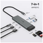 Концентратор TP-Link USB-C 7-in-1 3xUSB + HDMI + SD/TF + USB-C PD100W (UH7021C) - зменшене зображення 5