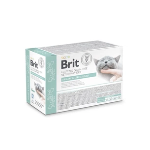 Вологий корм для кішок Brit GF VetDiets Urinary and Stress Relief з індичкою 12x85 г (8595602566778) зображення 1
