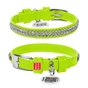 Нашийник для тварин WAUDOG Glamour з QR-паспортом "Стрази" XS Ш 9 мм Д 19-25 см салатовий (33075) - зменшене зображення 4